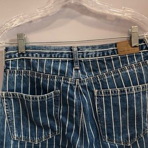 American eagle striped mom jeans